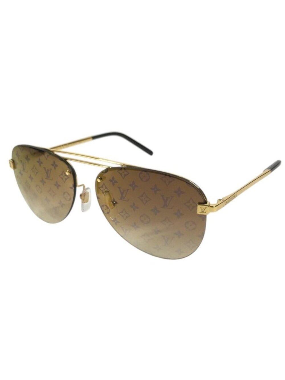 Louis Vuitton Sunglasses Clockwise Monogram Metal Brown Eyewear